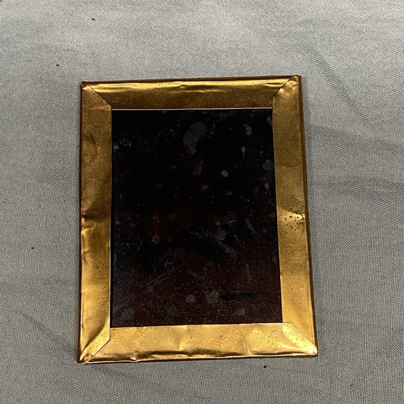 1/9 Plate Tintype Photo 1874 Young Woman Calico Dress w Provenance 1/2 Case - Picture 6 of 10